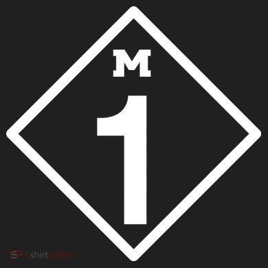 M1 Woodward Ave Sign Urban Oversized Heavyweight T-Shirt