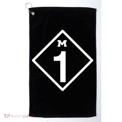 M1 Woodward Ave Sign Golf Towel