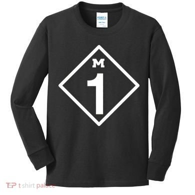 M1 Woodward Ave Sign Kids Long Sleeve Shirt