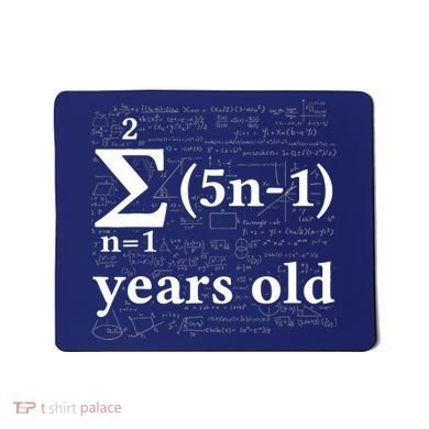Math 13 Birthday Boy 13 Yr 13 Year Old Boy 13th Birthday Mousepad