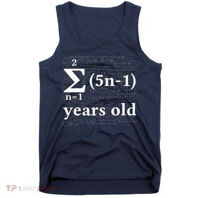 Math 13 Birthday Boy 13 Yr 13 Year Old Boy 13th Birthday Tank Top