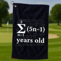 Math 13 Birthday Boy 13 Yr 13 Year Old Boy 13th Birthday Golf Towel thumb 1