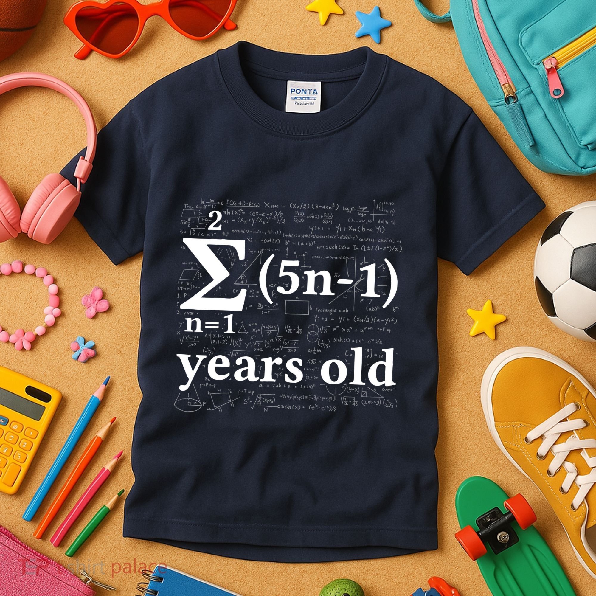 Math 13 Birthday Boy 13 Yr 13 Year Old Boy 13th Birthday Kids T-Shirt