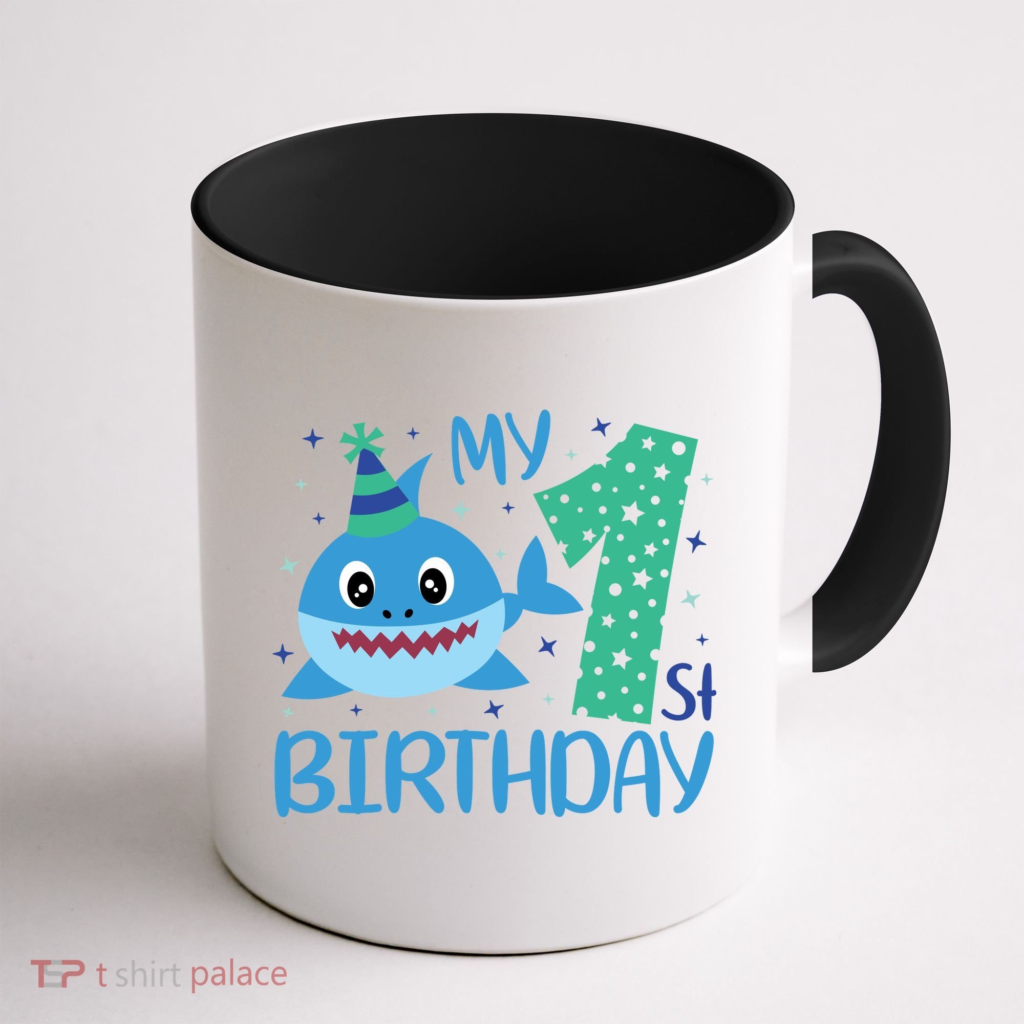 My 1st Birthday Sharks Gift For Birthday Coffee Mug
