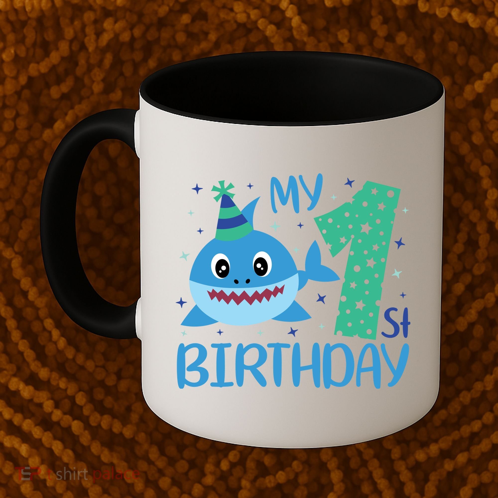 My 1st Birthday Sharks Gift For Birthday Coffee Mug