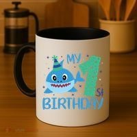My 1st Birthday Sharks Gift For Birthday Coffee Mug thumb 4