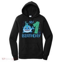 My 1st Birthday Sharks Gift For Birthday Women's Hoodie thumb 0