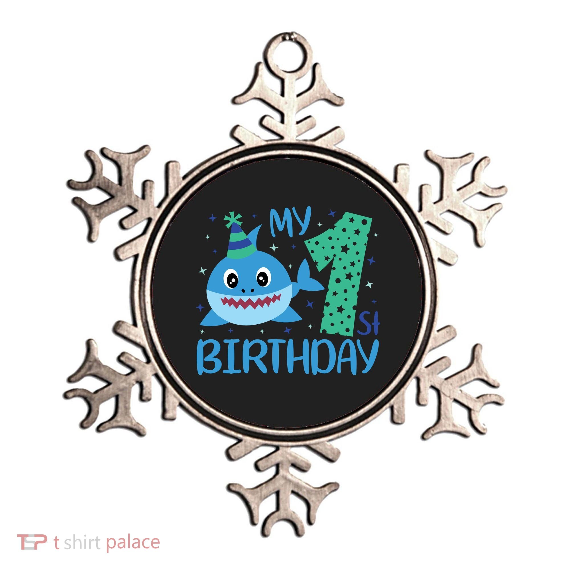 My 1st Birthday Sharks Gift For Birthday Ornament