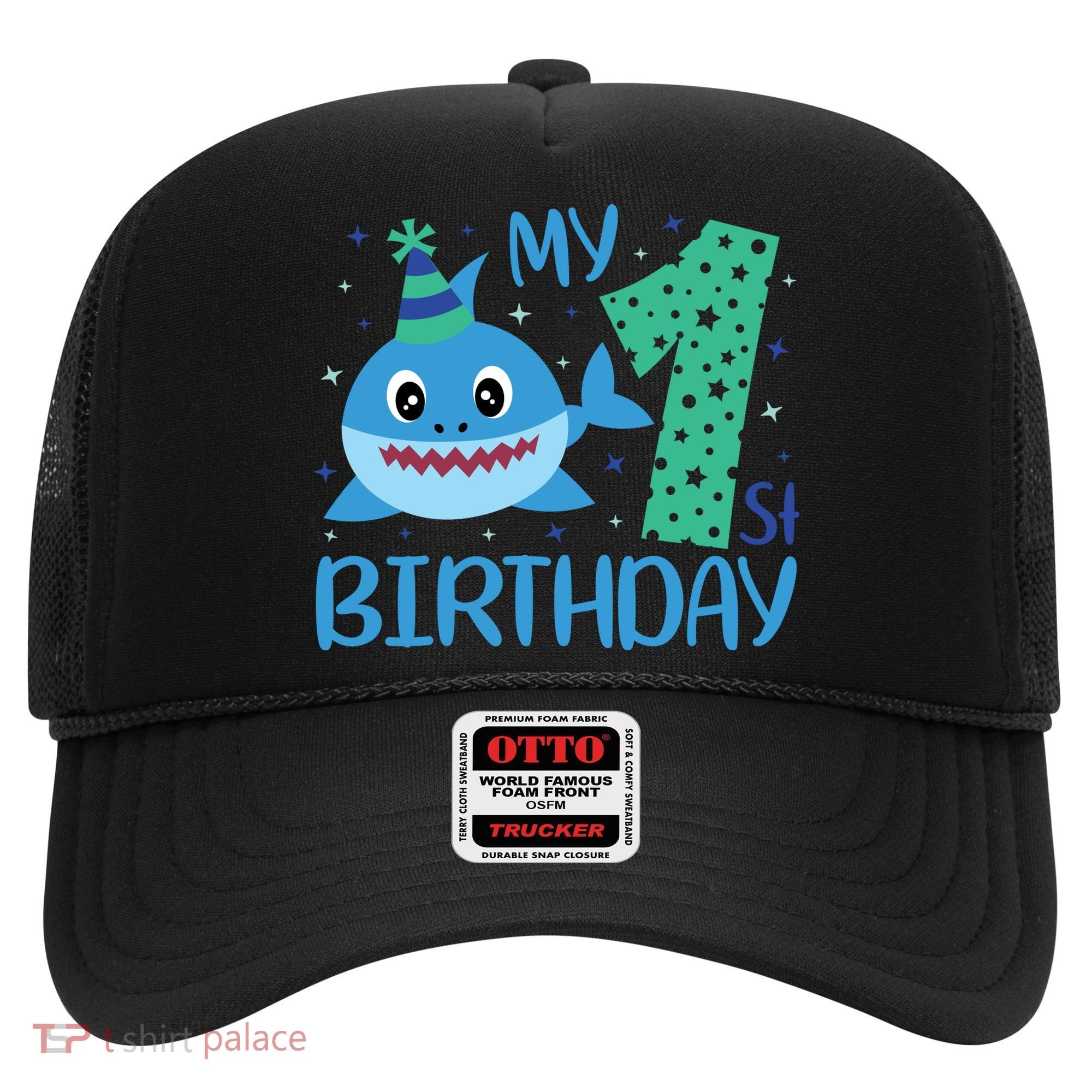 My 1st Birthday Sharks Gift For Birthday Hat