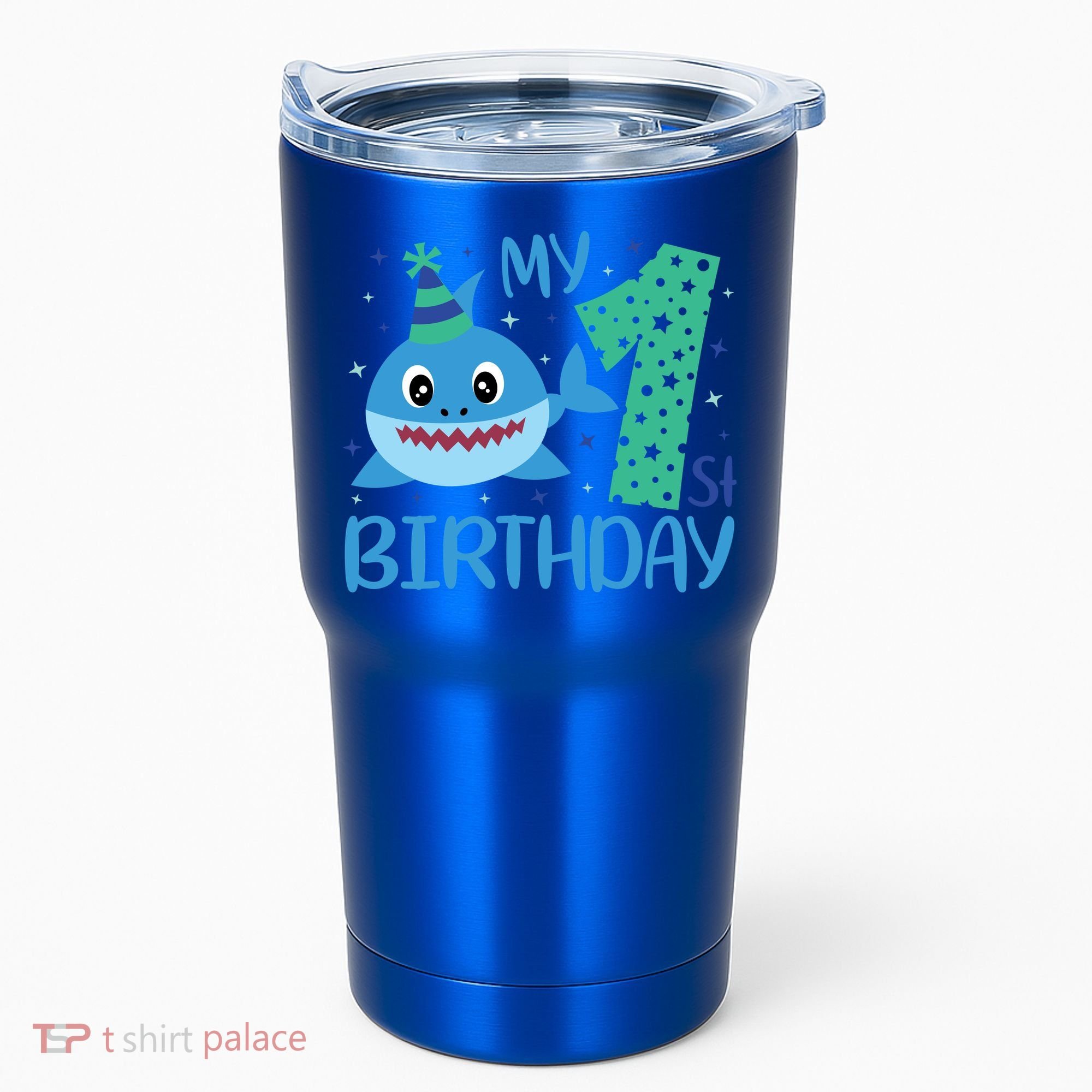 My 1st Birthday Sharks Gift For Birthday Tumbler
