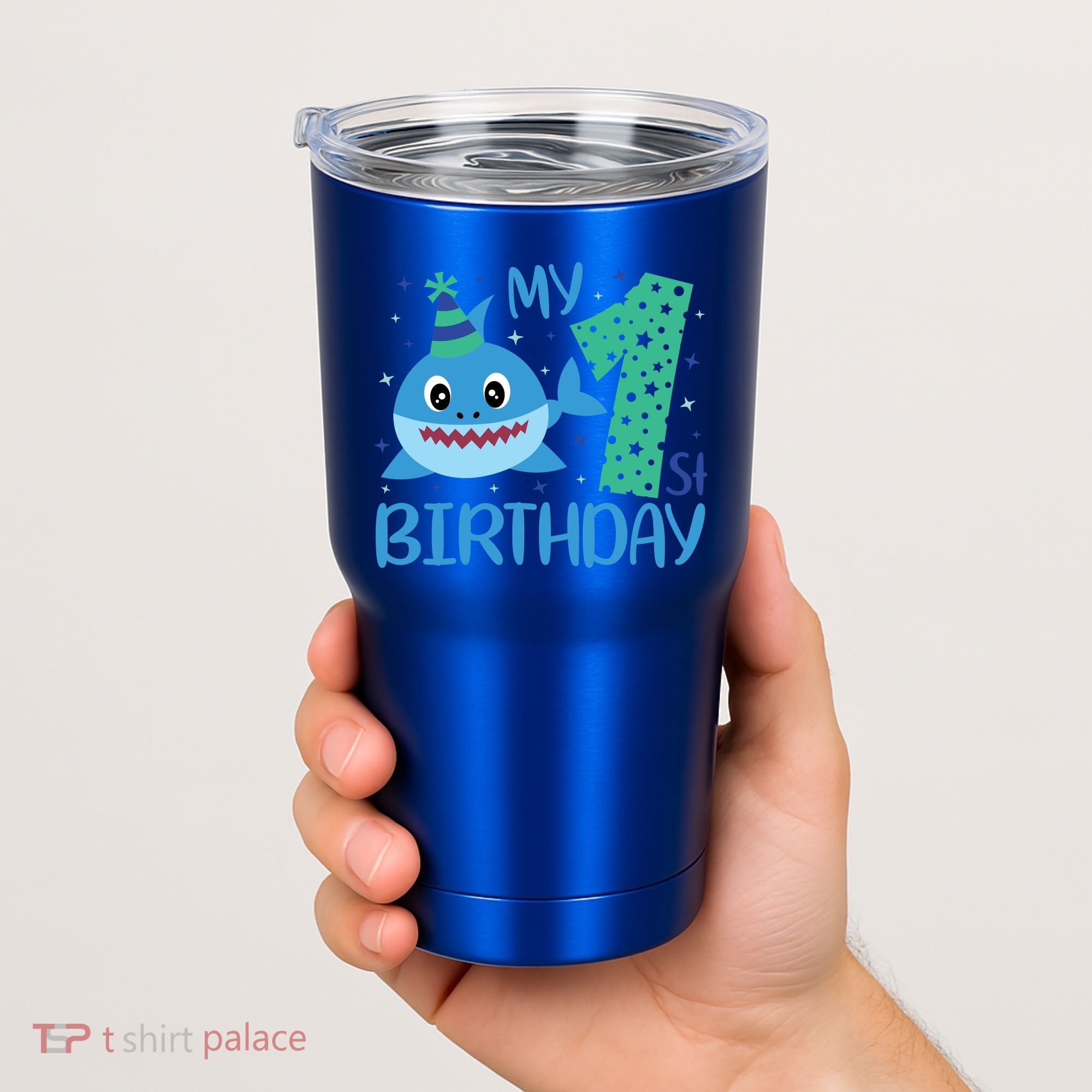 My 1st Birthday Sharks Gift For Birthday Tumbler