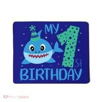 My 1st Birthday Sharks Gift For Birthday Mousepad thumb 0