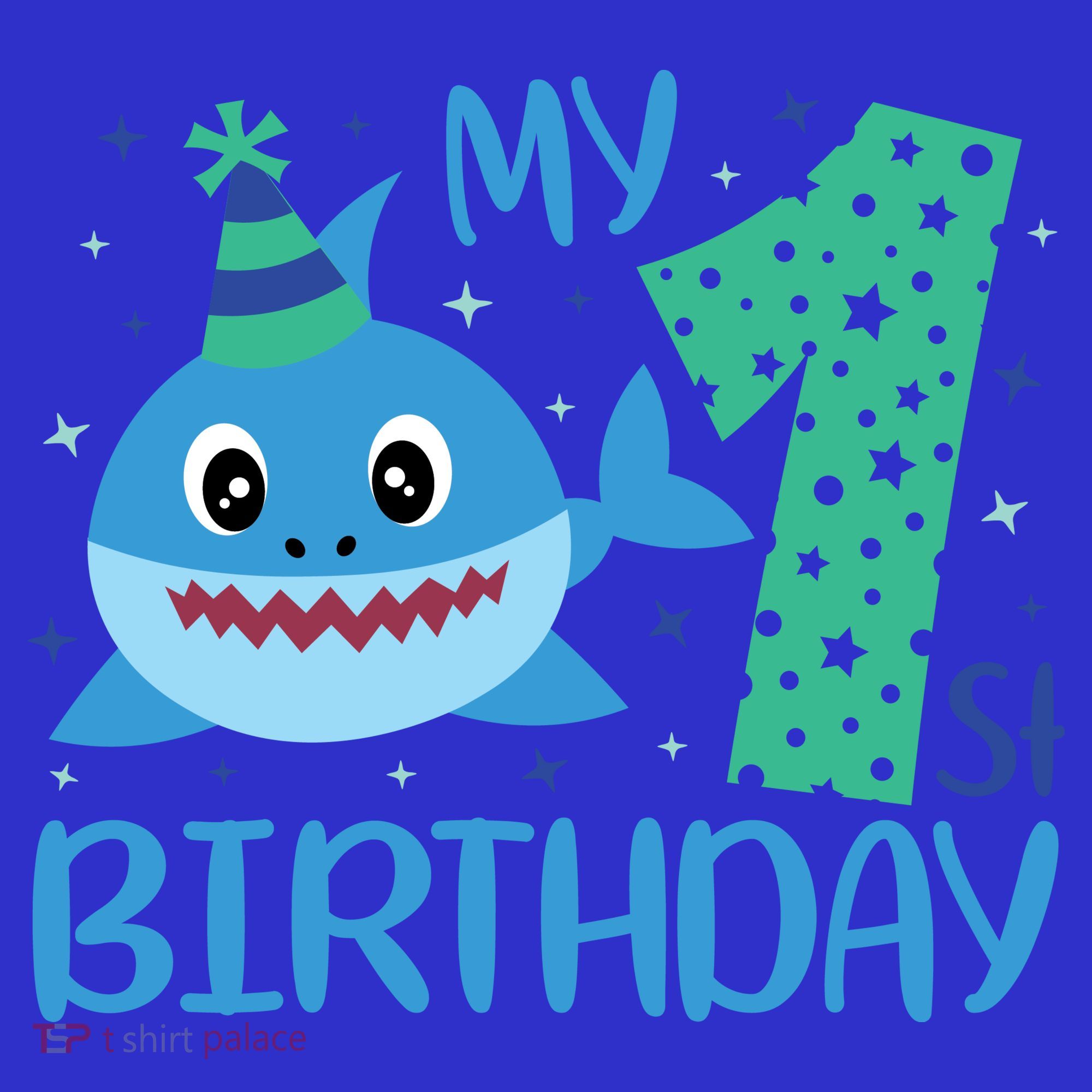 My 1st Birthday Sharks Gift For Birthday Baby Bodysuit