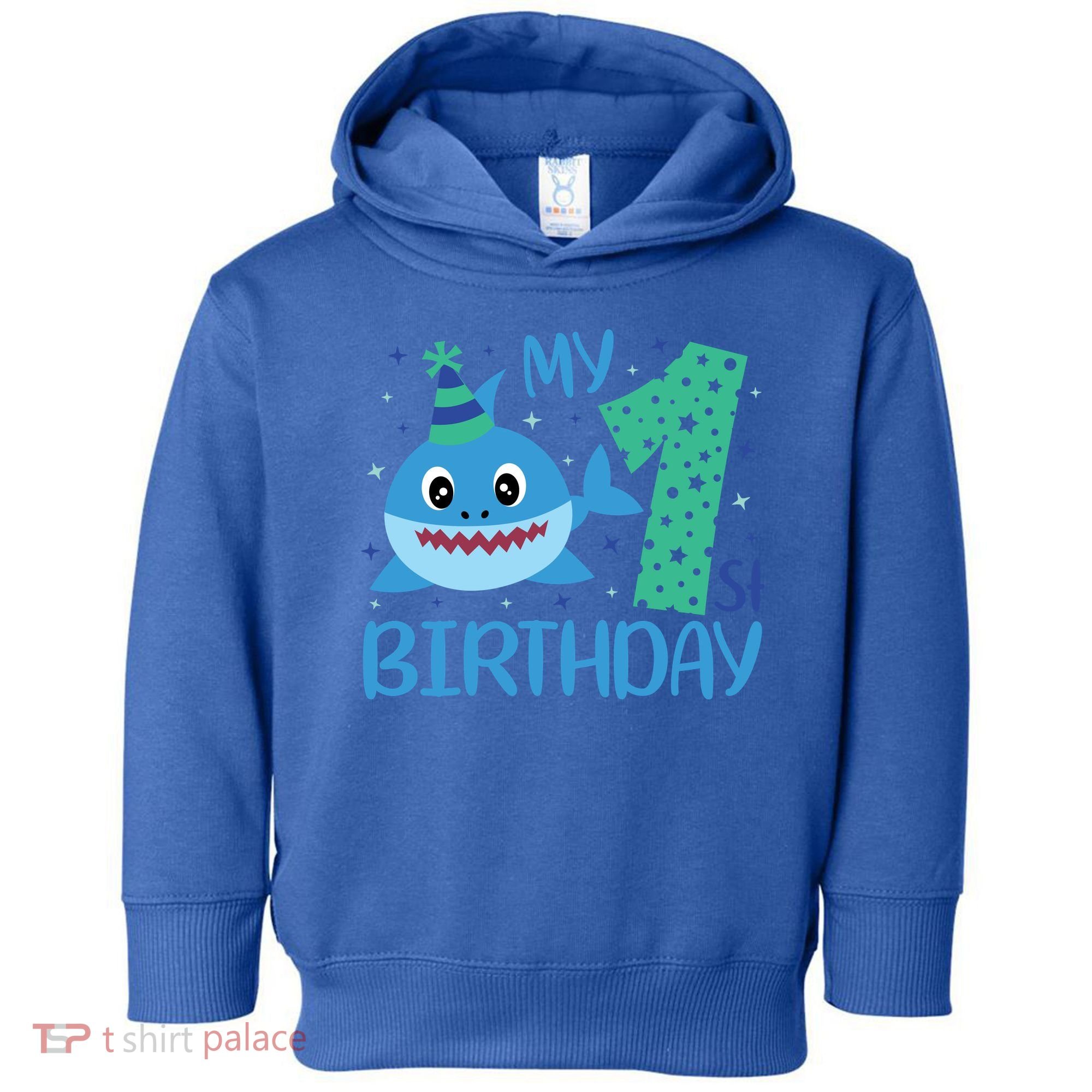 My 1st Birthday Sharks Gift For Birthday Toddler Hoodie