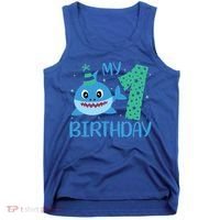 My 1st Birthday Sharks Gift For Birthday Tank Top thumb 0