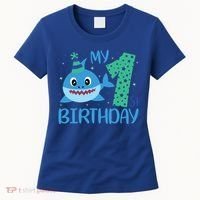 My 1st Birthday Sharks Gift For Birthday Women's T-Shirt thumb 0