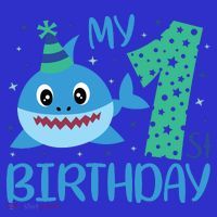 My 1st Birthday Sharks Gift For Birthday Kids Sweatshirt thumb 2