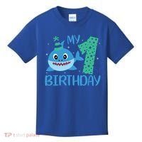 My 1st Birthday Sharks Gift For Birthday Kids T-Shirt thumb 0
