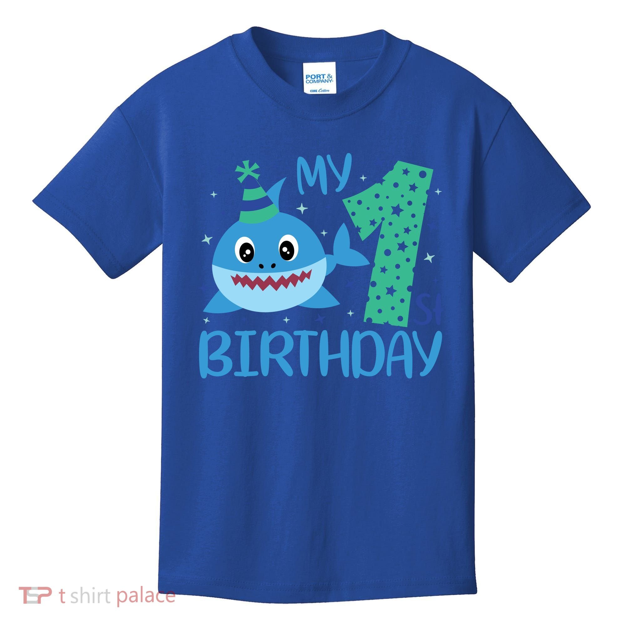 My 1st Birthday Sharks Gift For Birthday Kids T-Shirt