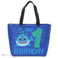 My 1st Birthday Sharks Gift For Birthday Tote Bag thumb 0
