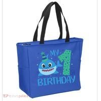 My 1st Birthday Sharks Gift For Birthday Tote Bag thumb 2