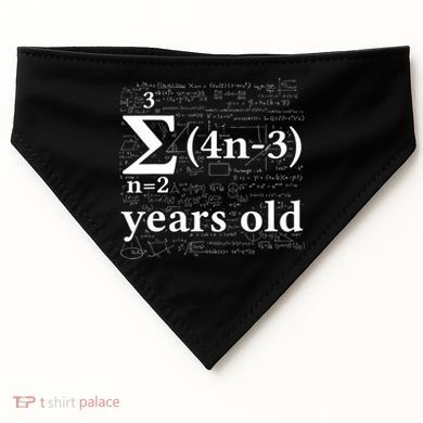 Math 14 Birthday Boy 14 Yr 14 Year Old Boy 14th Birthday USA-Made Doggie Bandana