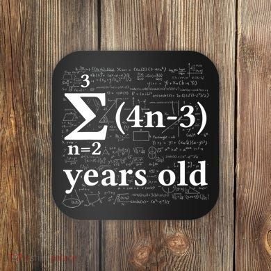 Math 14 Birthday Boy 14 Yr 14 Year Old Boy 14th Birthday Coaster