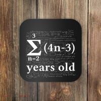 Math 14 Birthday Boy 14 Yr 14 Year Old Boy 14th Birthday Coaster thumb 0
