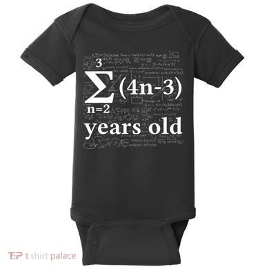 Math 14 Birthday Boy 14 Yr 14 Year Old Boy 14th Birthday Baby Bodysuit