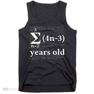 Math 14 Birthday Boy 14 Yr 14 Year Old Boy 14th Birthday Tank Top