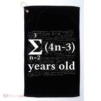 Math 14 Birthday Boy 14 Yr 14 Year Old Boy 14th Birthday Golf Towel thumb 0