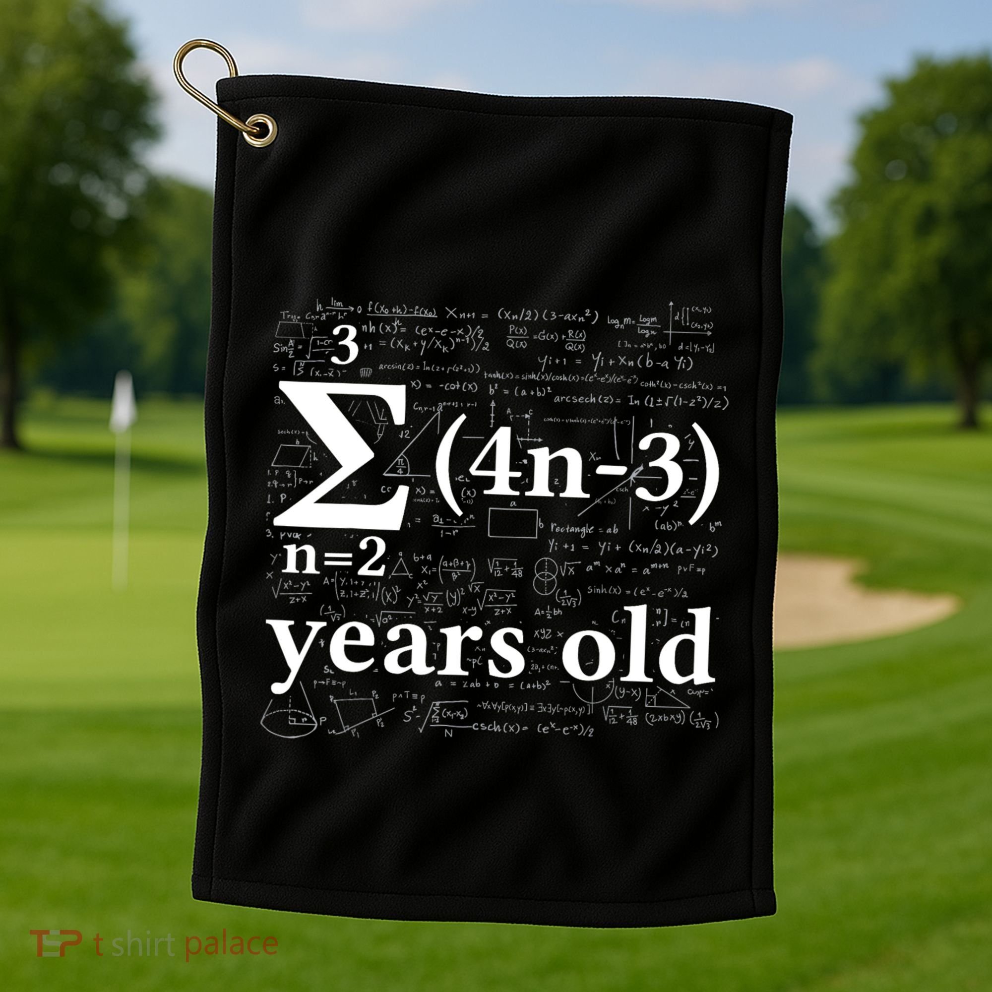 Math 14 Birthday Boy 14 Yr 14 Year Old Boy 14th Birthday Golf Towel