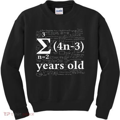 Math 14 Birthday Boy 14 Yr 14 Year Old Boy 14th Birthday Kids Sweatshirt