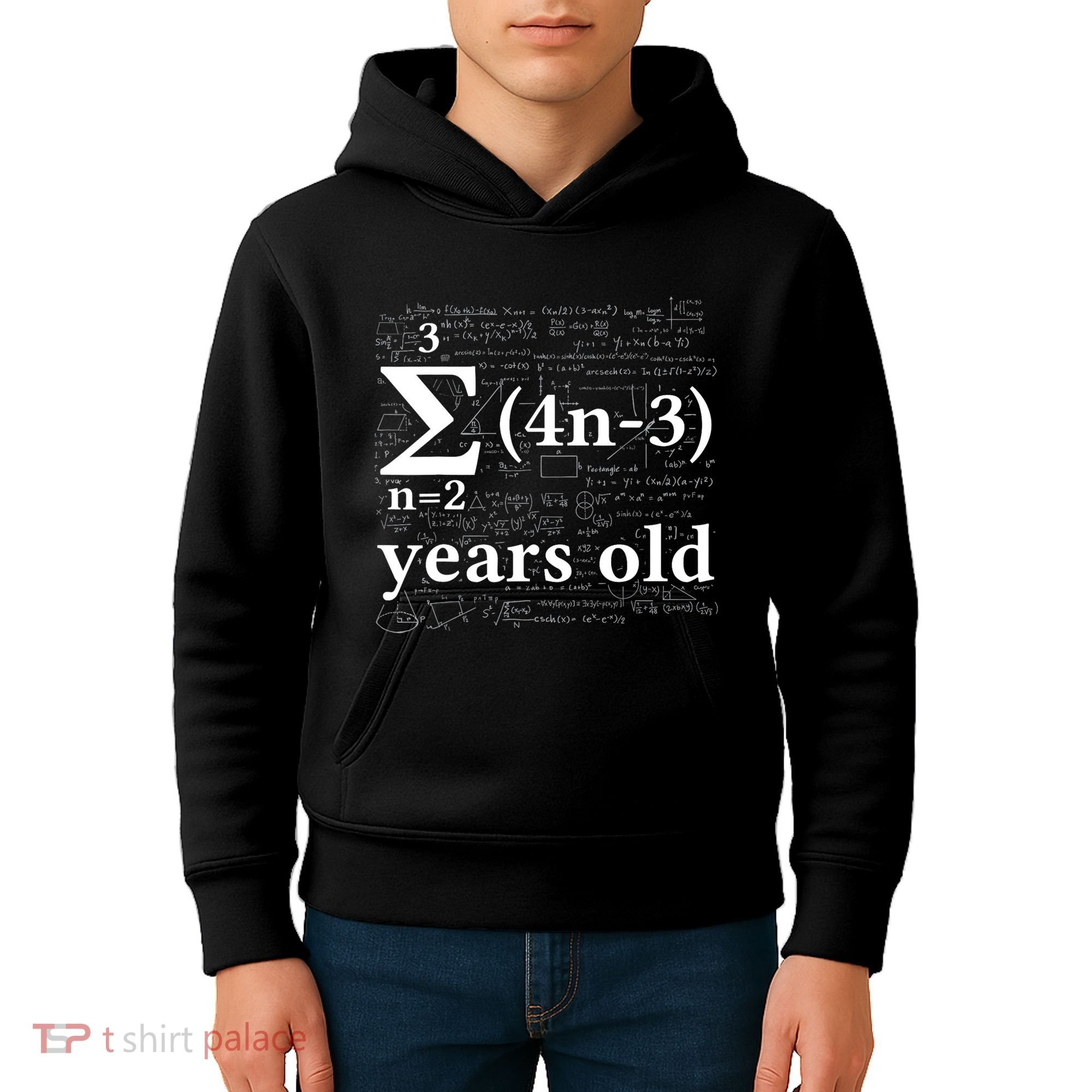 Math 14 Birthday Boy 14 Yr 14 Year Old Boy 14th Birthday Kids Hoodie