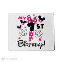 My 1st Birthday Funny Birthday Party Girl Mousepad thumb 0