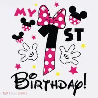 My 1st Birthday Funny Birthday Party Girl Mousepad thumb 1