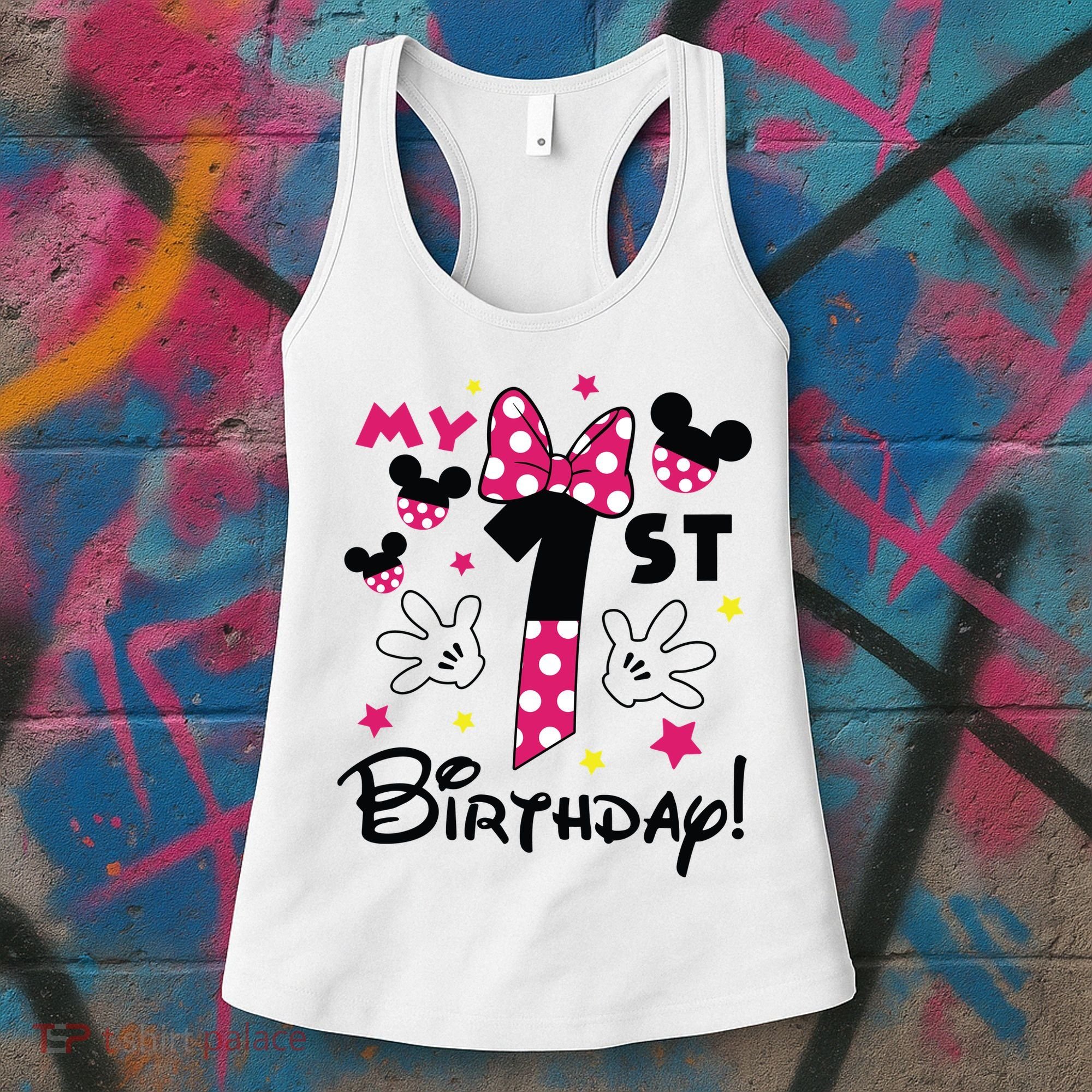 My 1st Birthday Funny Birthday Party Girl Women's Tank Top