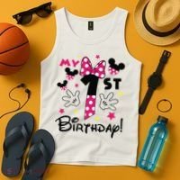My 1st Birthday Funny Birthday Party Girl Tank Top thumb 4