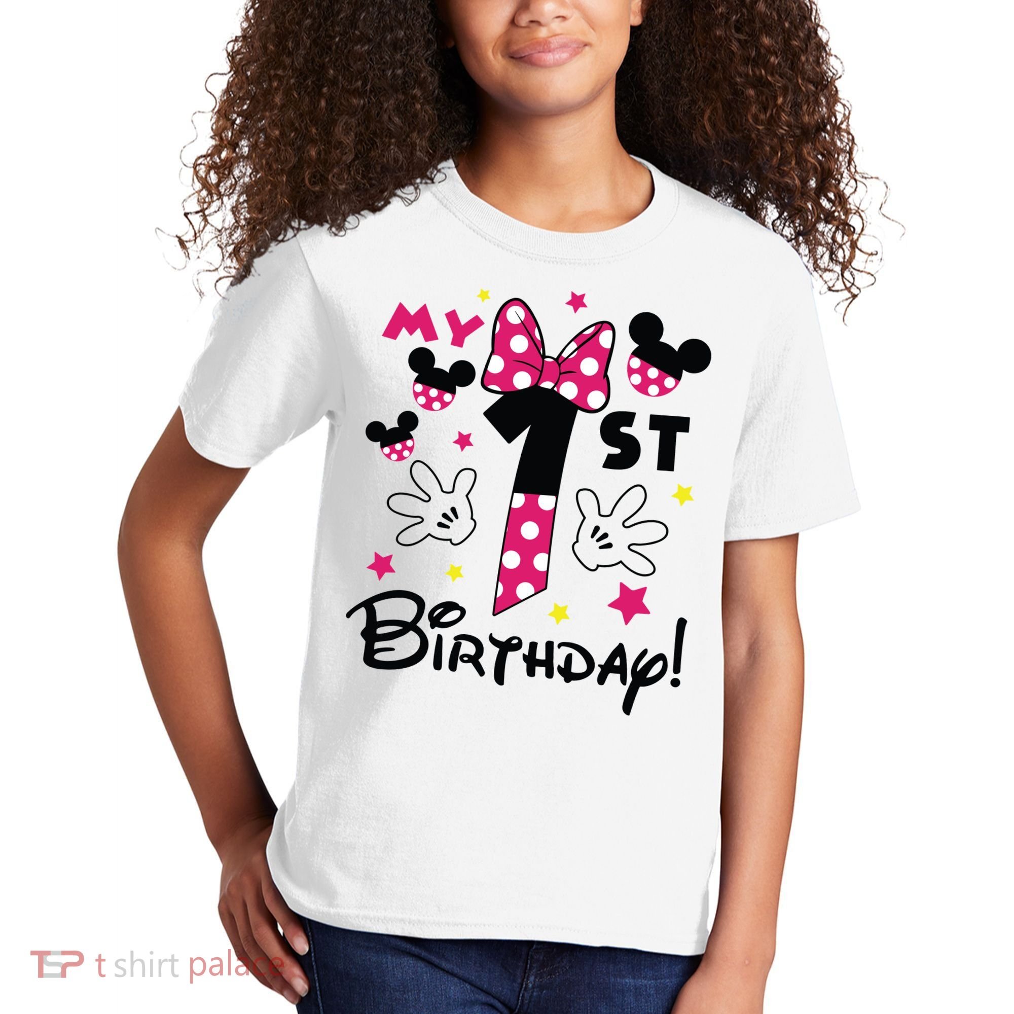 My 1st Birthday Funny Birthday Party Girl Kids T-Shirt