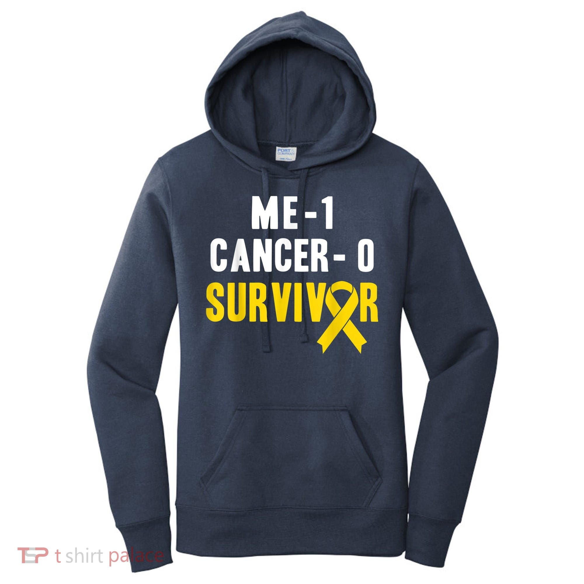 Me 1 Cancer 0 Childhood Cancer Survivor Women's Hoodie