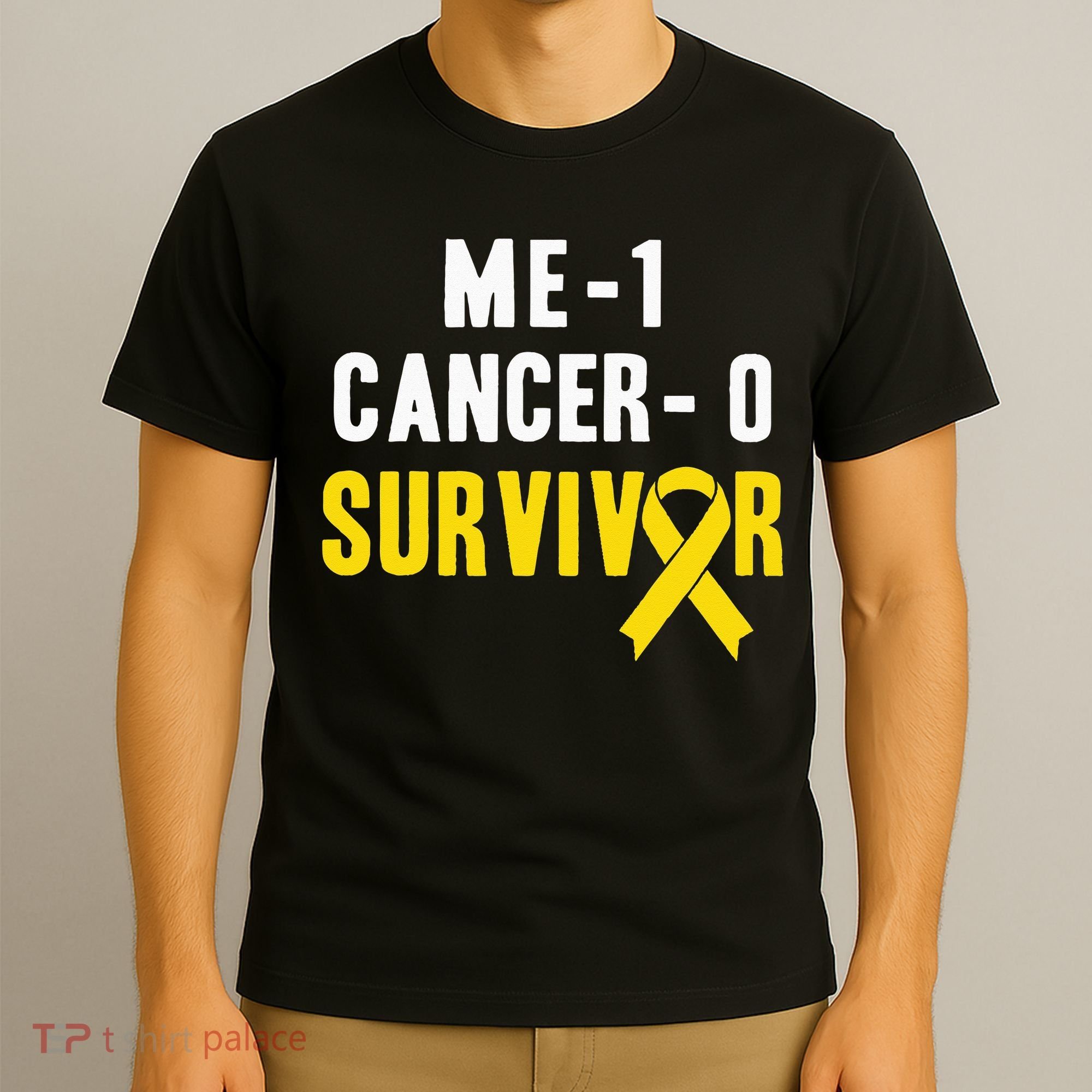 Me 1 Cancer 0 Childhood Cancer Survivor T-Shirt