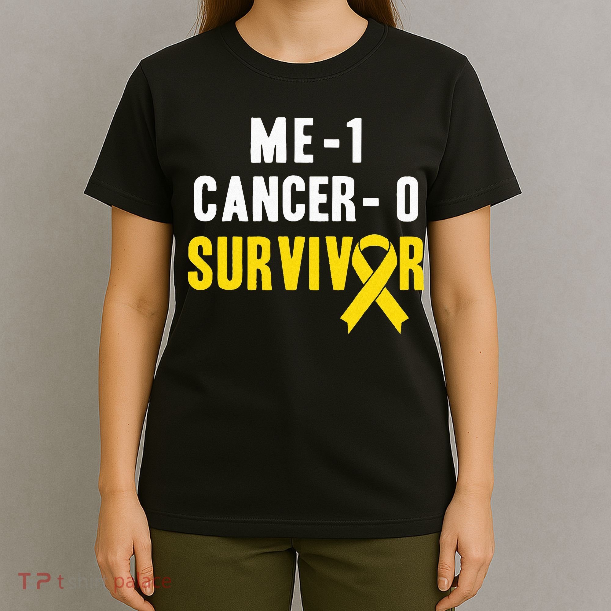 Me 1 Cancer 0 Childhood Cancer Survivor T-Shirt