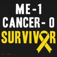 Me 1 Cancer 0 Childhood Cancer Survivor Women's Hoodie thumb 2