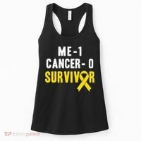 Me 1 Cancer 0 Childhood Cancer Survivor Women's Tank Top thumb 0