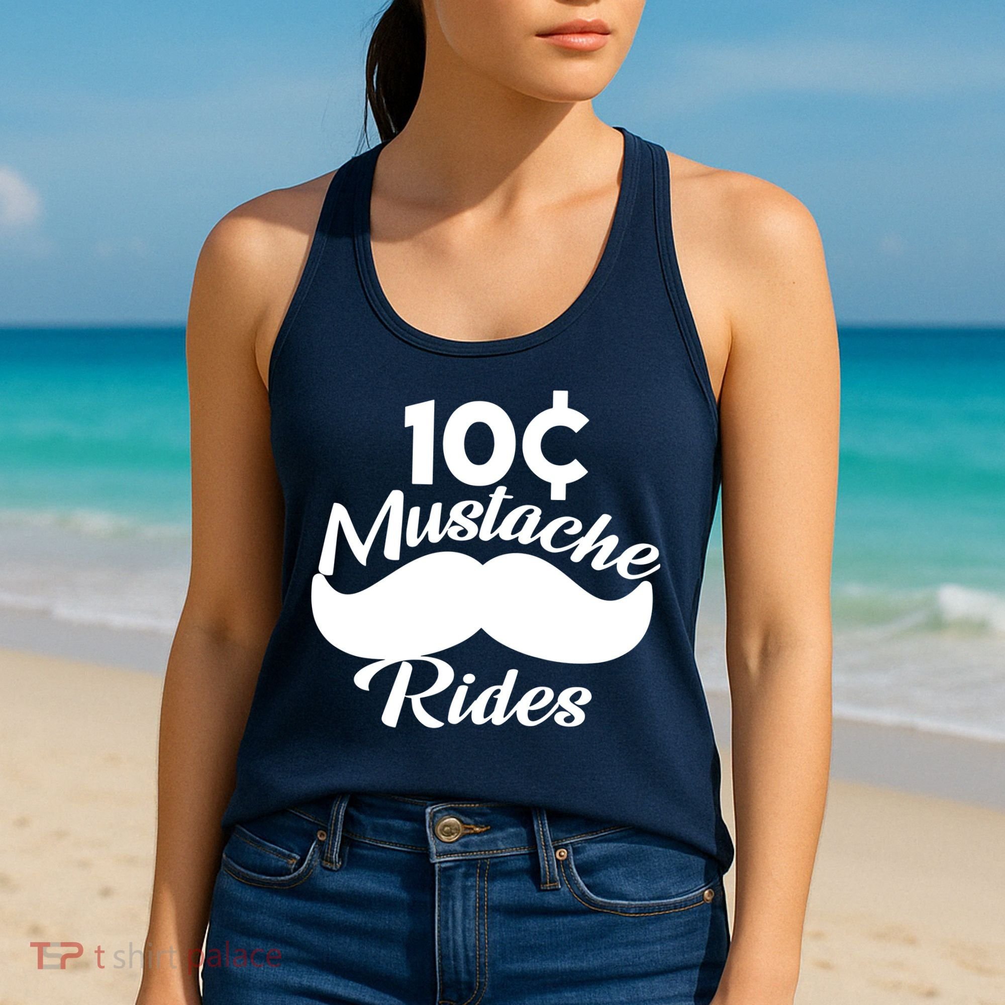 Mustache 10 Cent Rides Women's Tank Top