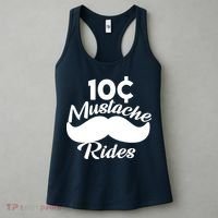 Mustache 10 Cent Rides Women's Tank Top thumb 3