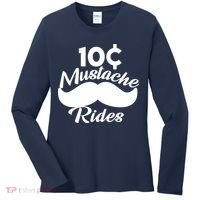 Mustache 10 Cent Rides Women's Long Sleeve Shirt thumb 0