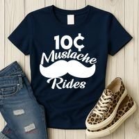 Mustache 10 Cent Rides Women's T-Shirt thumb 3