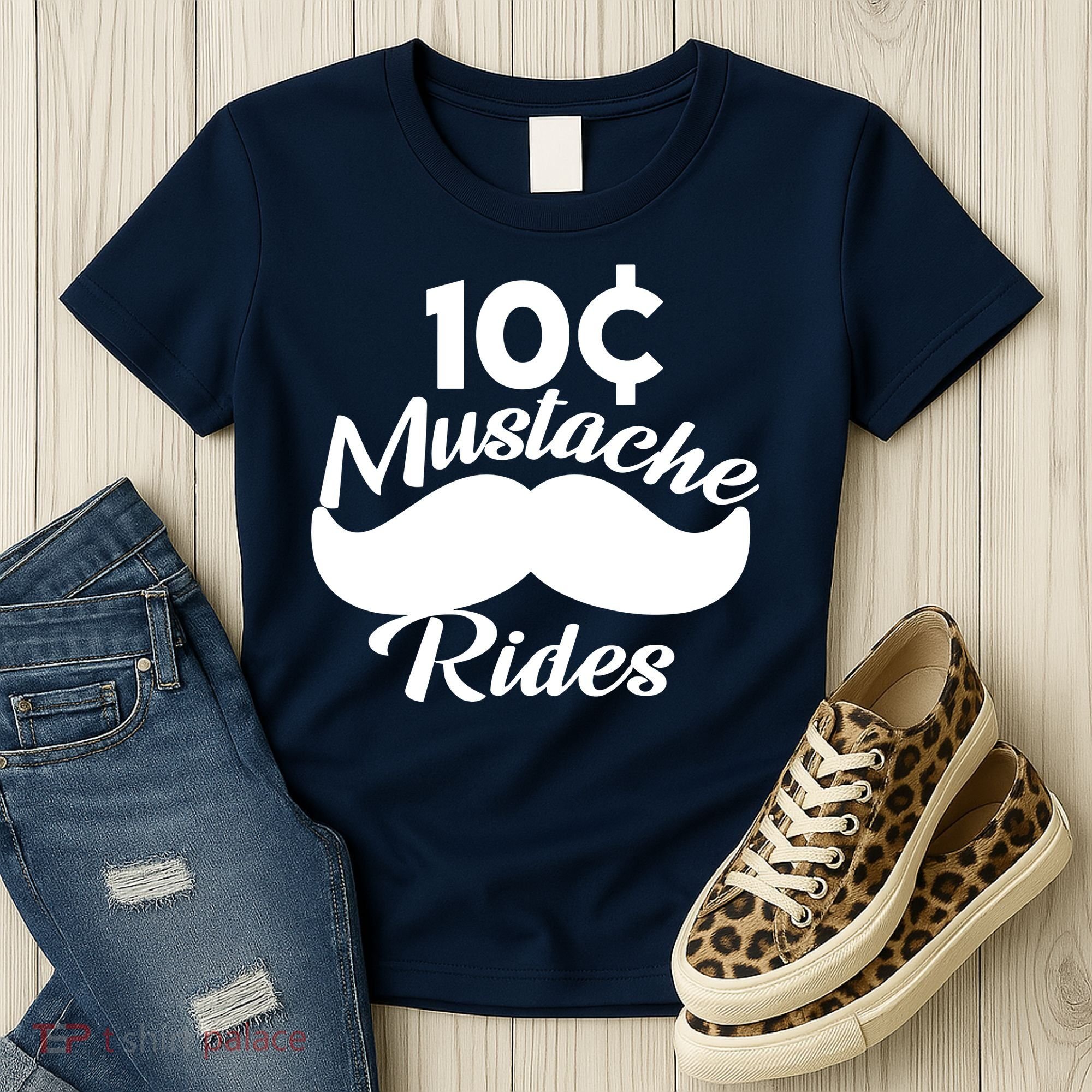 Mustache 10 Cent Rides Women's T-Shirt