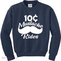 Mustache 10 Cent Rides Kids Sweatshirt thumb 0